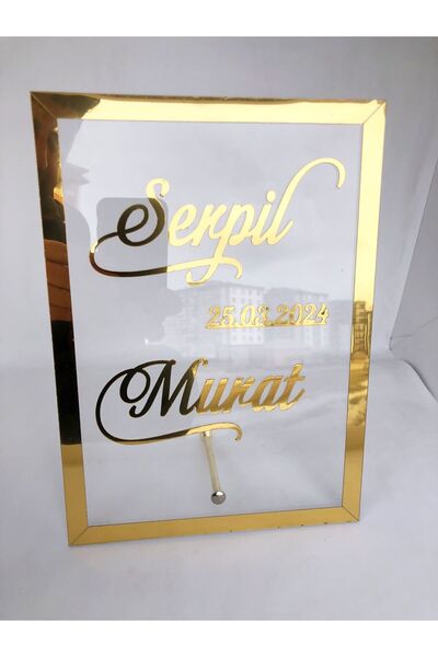imzatasarım Kişiye Özel Pleksi İsimlik Pleksi Masa İsimliği Dikdörtgen Modeli...