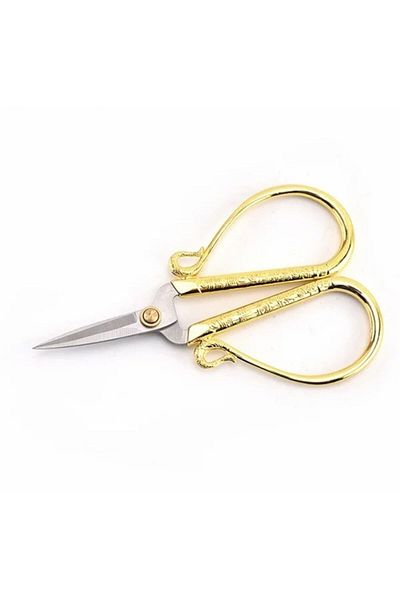Mercee Söz Engagement-sewing Embroidery Scissors Gold Color