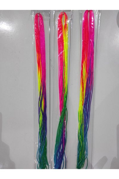 SÇ PERUK 45.cm African Rasta Hair Braids Coloring Bundle - 1 Braid Scratched