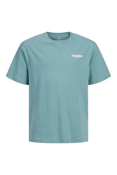 Jack & Jones Jack Jones JJSTYD - Tricou cu grafic albastru pentru copii, Ss Cneck Ln Jnr, Loose Fit 12270140 -07