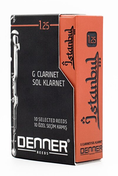 Denner Sol Klarnet Kamışı 1.25 Numara Istanbul Serisi. Sol Klarnet Için Özel Olarak Üretildi. Özel Seçim.