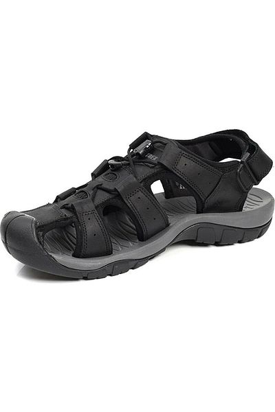Greyder 14630 Black Genuine Leather Sandals