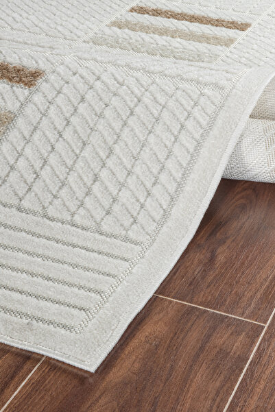 Kaşmir Halı 7/24 Sierra Malaga Kahve Salon Mutfak Halısı Yolluk