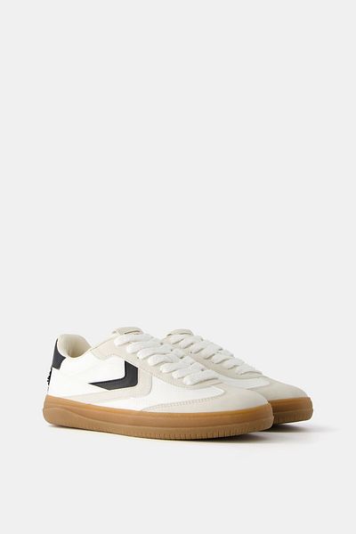 Bershka Retro Printed Sneakers