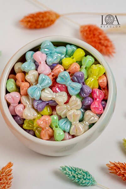 LANDOFACCESSORY 1. KALİTE RENKLİ AKRİLİK BONCUK - FİYONK BONCUK-KOLYE,BİLEKLİ...