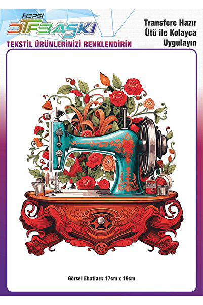 F17 Ajans Ütü ile Yapışan Tişört Tekstil Dtf Transfer Baskı