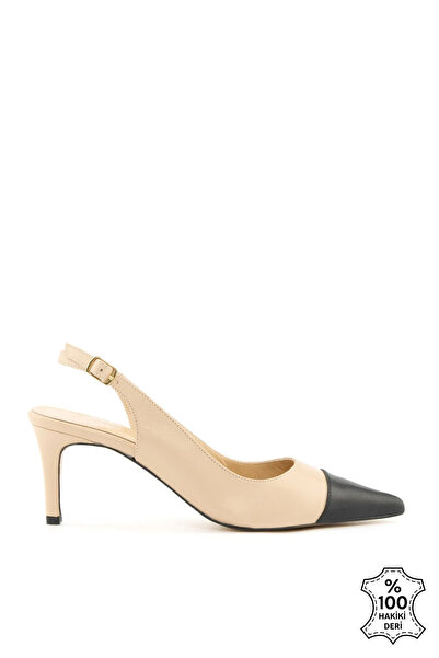 Sole Sisters Open Back Heels Beige - Estepa