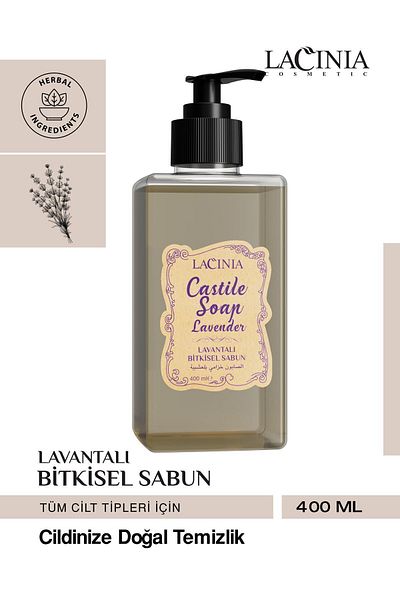 Lacinia Lavender Extract Natural Hand Wash Soap - 400ml