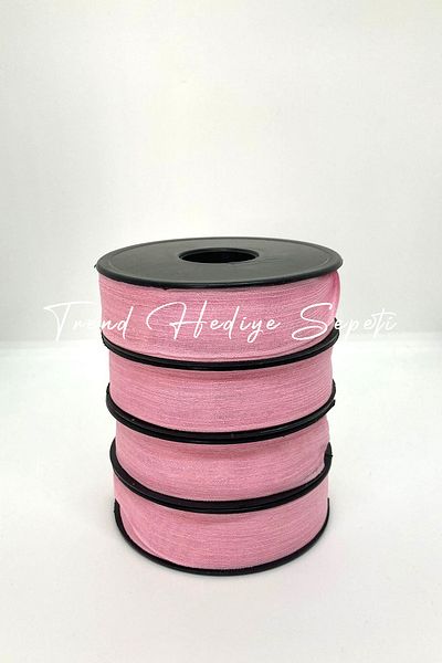 Trend Hediye Sepeti 20 Meters Linen Ribbon Nope - Dowry Chest, Wedding Candy Gift, 2.5 Cm