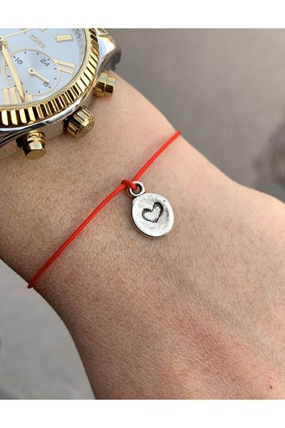 Atelier Çağla Red Heart Rope Bracelet