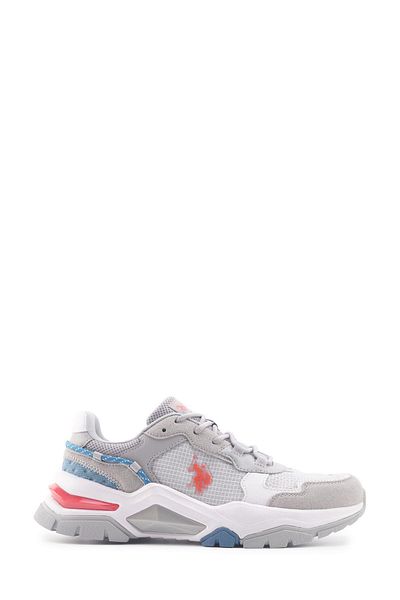 U.S. Polo Assn. Η.Π.Α. Polo Assn. Γκρι-πορτοκαλί πάνινα παπούτσια Vincent