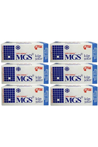 Mgs Tek Sargılı Küp Şeker 6 Koli Set