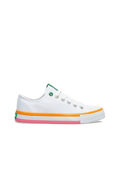 Benetton Λευκό - Bn-30176-22y Γυναικεία αθλητικά παπούτσια Converse