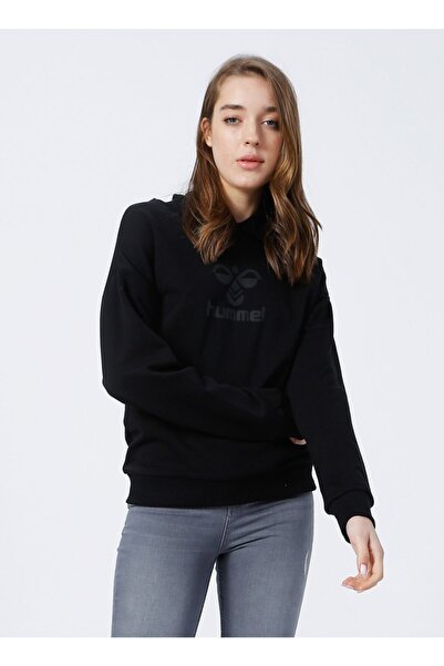 hummel Hmldamine Hoodie Kapüşonlu Normal Kalıp Siyah Kadın Sweatshirt
