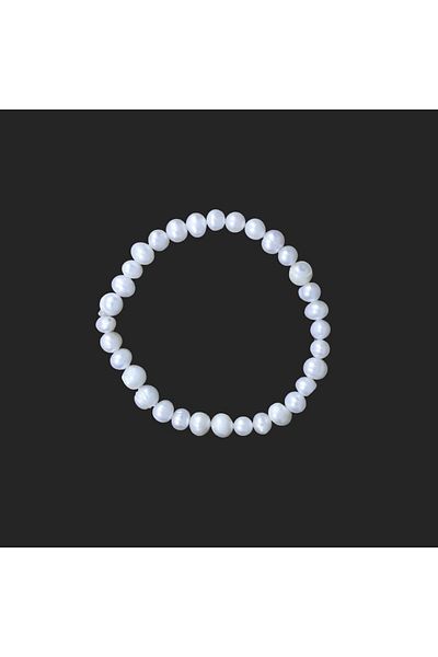 Zeynep Büyükbay Natural Pearl Jewelled Bracelet