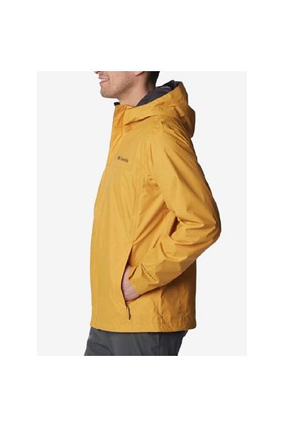 Columbia Мъжки жълт дъждобран с качулка Watertight II