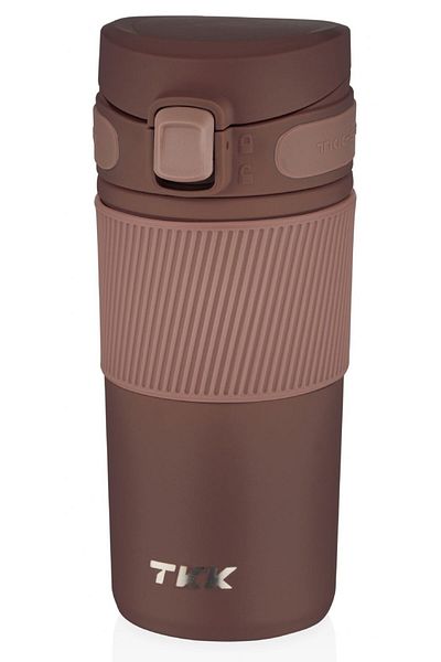 TKK 450 ml Brown Stainless Steel Flask - Coffee Thermos