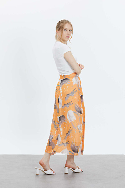 BeFee Chiffon Fabric Tulle Women's Long Skirt