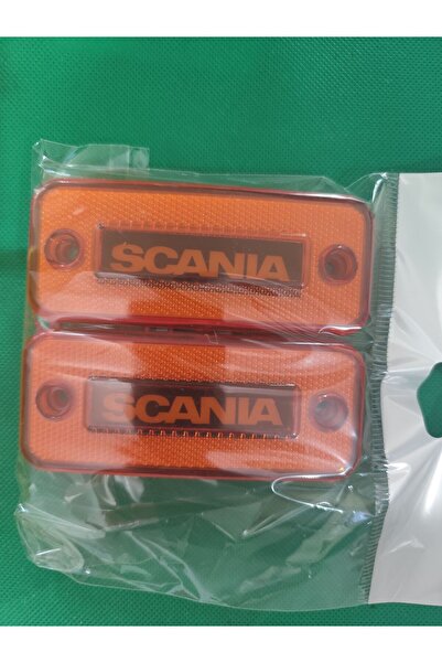 Akyol Scania yazılı yan lamba neonlu 2 adet turuncu