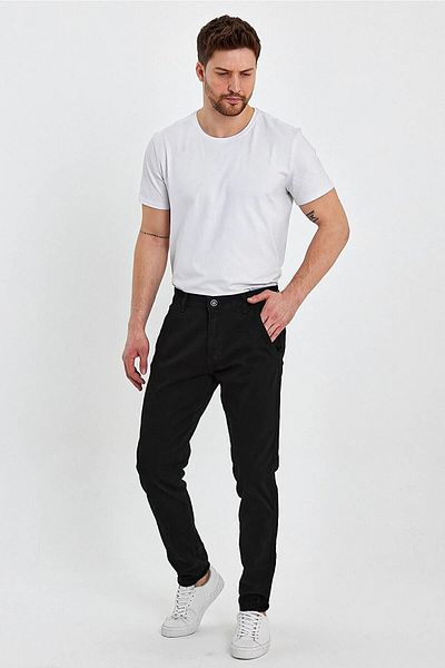 DAMGA JEANS Men's Seasonal 2-Piece 5 Pocket Comfortable Chino Pants Set