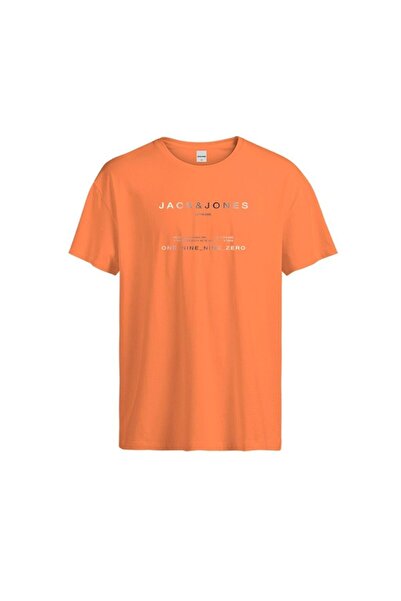 Jack & Jones Jack&jones Riot Men's Orange Crew Neck T-Shirt