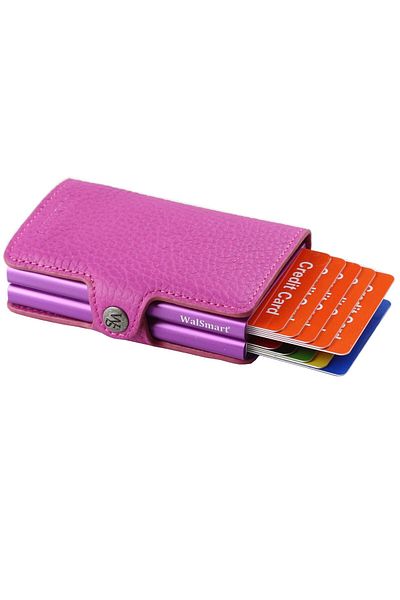 WalSmart Twin Floter Leather Wallet with Smart Mechanism