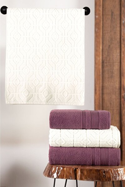 Mürdüm Home 100% Cotton 4-Piece Bath Towel Set - Bath Set