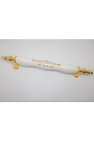 Damla Öyküm Altın Beyaz Altın Desenli Polimer Kulp 128mm (5adet)