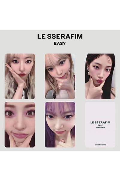 Kpop Dünyasi LE SSERAFIM '' Easy'' POB 4 PC Set
