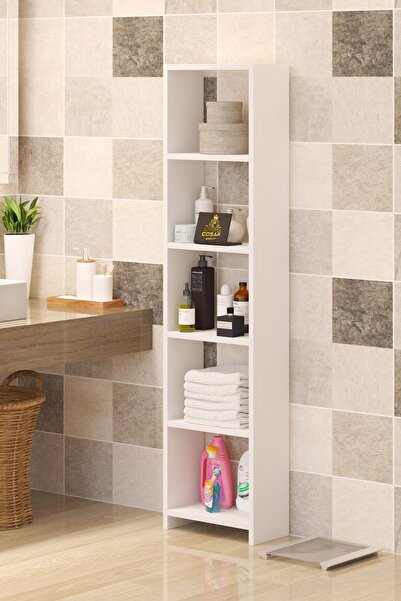 Cosargroup 6 Raflı 40 Cm Dekoratif Banyo Düzenleyici Banyo Dolabı Çok Amaçlı ...
