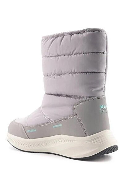 U.S. Polo Assn. USPA Vocal Water Resistant Polar Astarlı Kadın Anorak Bot Gri