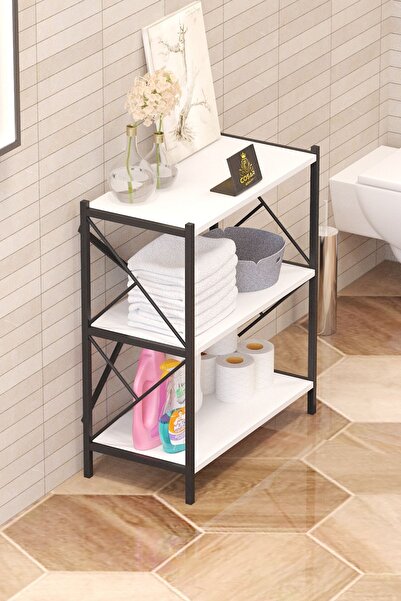 Cosargroup Banyo Düzenleyici Banyo Dolabı Çok Amaçlı Dolap 3 Katlı Metal Mutfak Düzenleyici