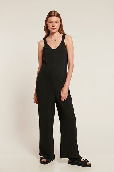 LYN MAMA ROXANA Black Maternity Jumpsuit - Comfortable