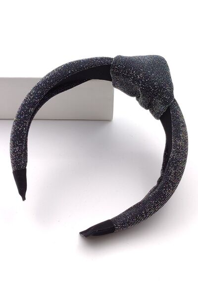 AXE SPORTSWEAR ربطة شعر تاج نسائية لامعة - تاج بتفاصيل عقدة