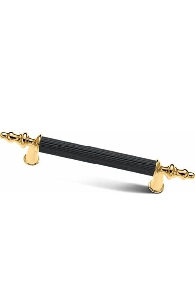 Asil Metal Mânere de sertar dulap modern de lux combinație İnci 160 mm negru auriu