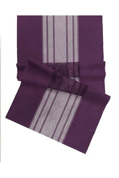GC Purple Woven Fabric Modern Runner