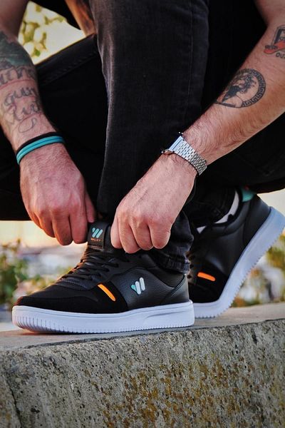 Walky - Jason Black - Blue Ultra Light Comfortable Flexible Men's Sports Sneaker Shoes