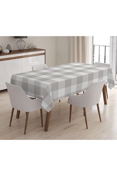 Evmila Printed Velvet Texture Tablecloth