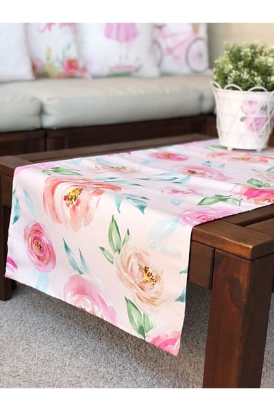 Evmila Flowers Pattern Runner 2057