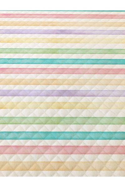 Evmila Modern Pattern Double Printed Pique (200x220 Cm) Colorful