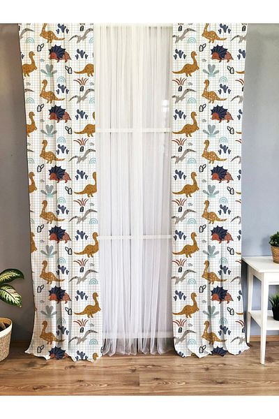 Evmila Printed Children's Room Background Curtain