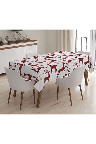 Evmila Velvet Texture Tablecloth - Printed