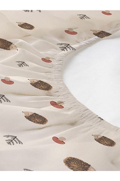 Evmila Hedgehog Patterned Printed Single Elastic Sheet Set
