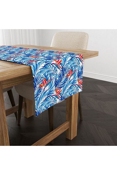 Evmila Flower Patterned Runner Model