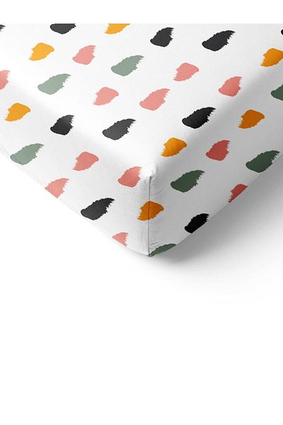 Evmila Modern Pattern Printed Single Elastic Sheet Set Colorful