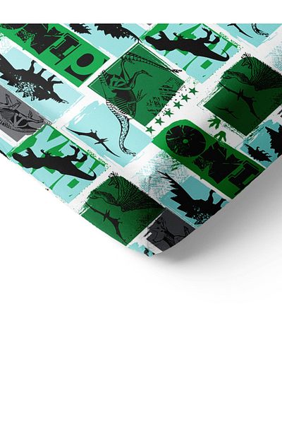 Evmila Dinosaur Patterned Printed Single Elastic Sheet Set