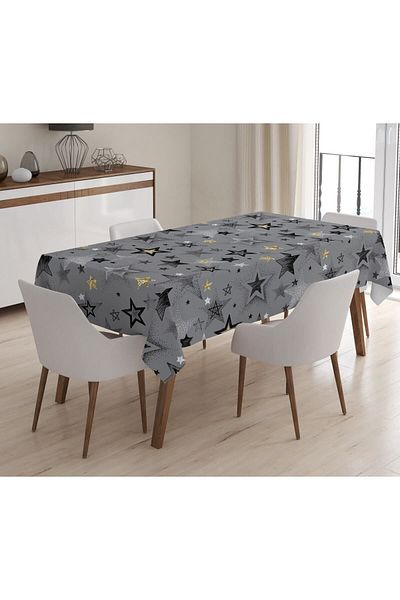 Evmila Printed Velvet Texture Tablecloth
