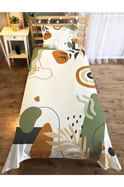 Evmila Bohem Desenli Karışık Renkli Dekoratif Çocuk Ve Genç Yatak Örtüsü