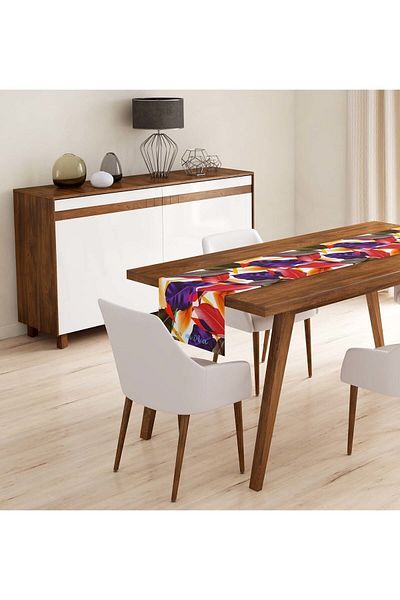 Evmila Runner cu frunze mari colorate model R870