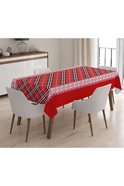 Evmila Novogodišnji specijal Karirano Sa deznom Somot Stolnjak